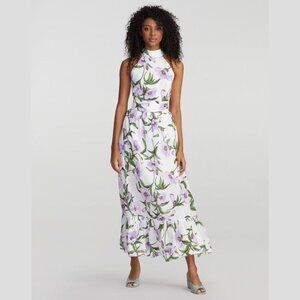 NWT Gabrielle Union Halter Floral Maxi Dress XS MSFP $129